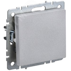 Выключатель IEK BRITE 1кл алюминий