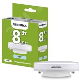 Лампа GENERICA LED8 8W GX53 6500K 
