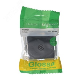 Розетка GLOSSA GSL000791 TV антрацит