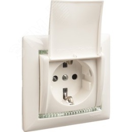 Legrand Valena 774422 Розетка 1к винты с крышкой белая 