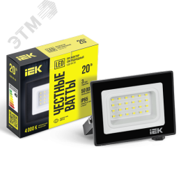 Прожектор IEK СДО06-20 20W 4000k 
