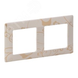 Legrand Valena-L 754112 рамка 2-поста Ампир бежевый