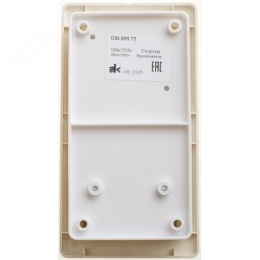 Блок GLOSSA GSL000272 розетка + 2кл выключатель бежевый