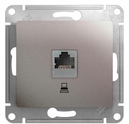 Розетка GLOSSA GSL001281К RJ45