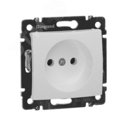 Legrand Valena 774416 Розетка 2к винты мех. белый 