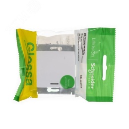 Переключатель GLOSSA GSL000163 1кл.с подсветкой в рамку белый