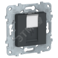 Розетка UNICA NU541154 RJ45 антрацит