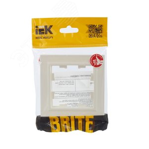 Рамка IEK BRITE 1пост жемчуг