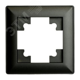 Рамка STEKKER PFR00-7001-05 1-я черная пластик, серия КАТРИН