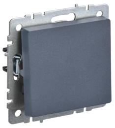 Переключатель IEK BRITE 1кл перекрестный маренго