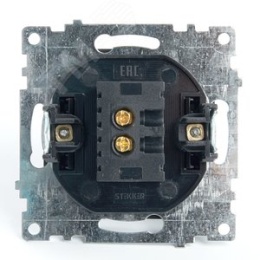 Розетка USB STEKKER GLS10-7115-05 2-местная черный (механизм) серия КАТРИН