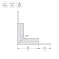 Розетка BLANCA BLNRA045006 RJ45 антрацит, наружная