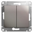 Выключатель GLOSSA GSL001251 2кл, механизм, платина