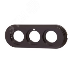 Рамка BIRONI BF1-630-22 3пост для откр. проводки Пластик коричневый (ретро)