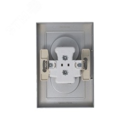 Розетка AtlasDesign ATN000320 2ая б/з механизм, алюминий