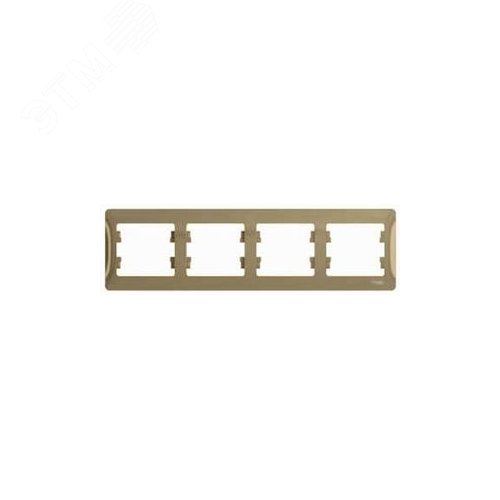Рамка GLOSSA GSL000404 4поста титан