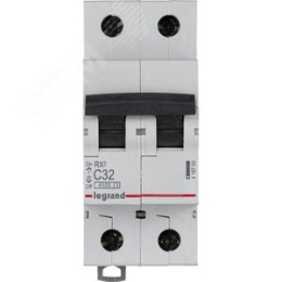 Авт.выкл. Legrand RX3 С32А 2П 6000 419700