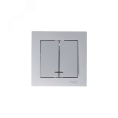 Выключатель AtlasDesign ATN000353 2кл с подсв., алюминий, механизм