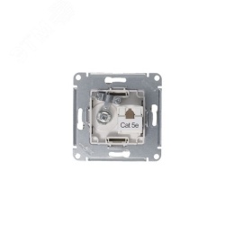 Розетка AtlasDesign ATN000389 TV+RG45, алюминий, механизм