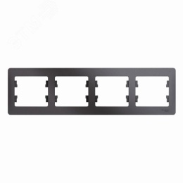 Рамка GLOSSA GSL001304 4поста графит