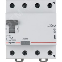 УЗО 25А 4П 30мА 402062 RX3 Legrand 