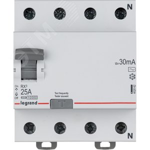 УЗО 25А 4П 30мА 402062 RX3 Legrand 