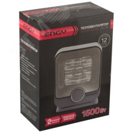 Тепловентилятор ENGY PTC-319 750/1500Вт 2 режима, керамика серый