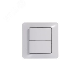 Выключатель GLOSSA GSL000151 2кл, белый