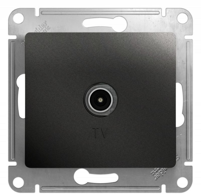 Розетка GLOSSA GSL000791 TV антрацит