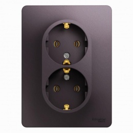 Розетка GLOSSA GSL001424 2ая c/заз. сиреневый туман