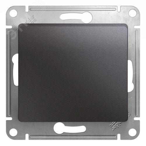 Переключатель GLOSSA GSL001361 1кл, механизм, графит