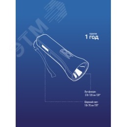 Фонарь КОСМОС KOcАc1013lith 1W+COB 1W