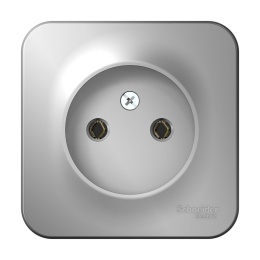 Розетка BLANCA BLNRA000103 б/з алюминий, наружная