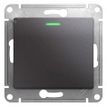 Выключатель GLOSSA GSL001313 1кл с/п, графит