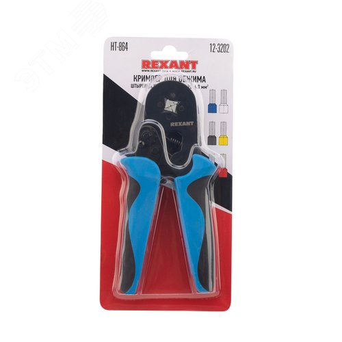 Инструмент REXANT 12-3202 клещи обж. для штырь.нак.ВЫВЕДЕНЫ