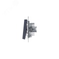 Выключатель AtlasDesign ATN000753 2кл с подсв., грифель, механизм