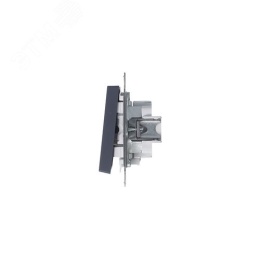 Выключатель AtlasDesign ATN000753 2кл с подсв., грифель, механизм