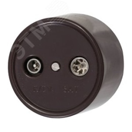 Розетка BIRONI B1-305-22 TV/R-SAT оконечная Пластик коричневый (ретро)