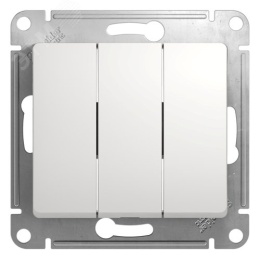 Выключатель GLOSSA GSL000131 3кл, белый
