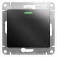 Выключатель GLOSSA GSL000713 1кл,c подсв. механизм, антрацит
