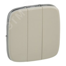 Legrand Valena-А 755036 клав. выкл 3кл сл.кость