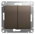 Выключатель GLOSSA GSL000851 2кл, механизм, шоколад