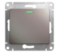 Выключатель GLOSSA GSL001213 1кл с подсв., механизм, платина