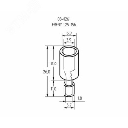 Разъем REXANT 08-0261 штекер d4mm