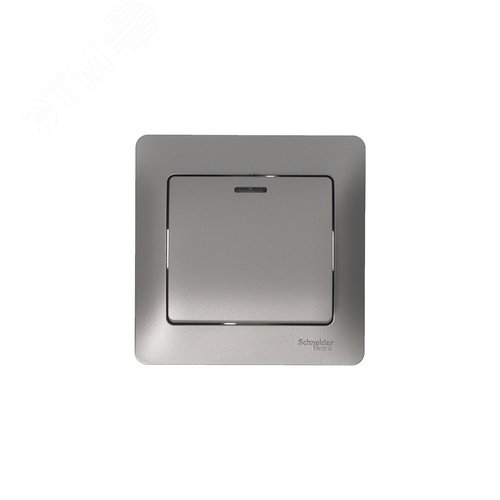 Выключатель GLOSSA GSL001213 1кл с подсв., механизм, платина