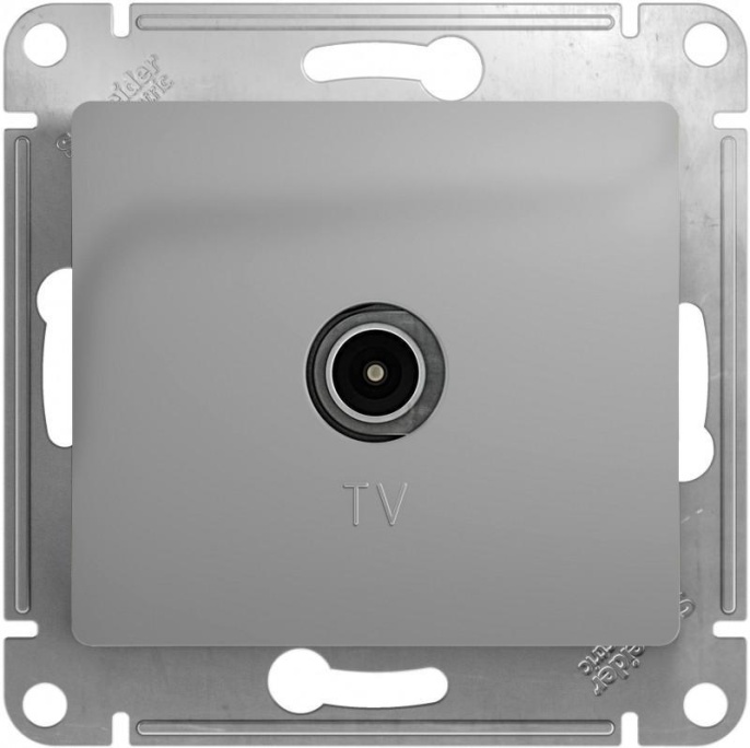 Розетка GLOSSA GSL000391 TV алюм.