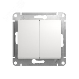 Переключатель GLOSSA GSL000165 2кл. в рамку белый
