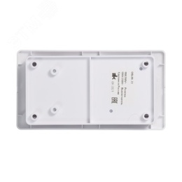 Блок GLOSSA GSL000172 розетка + 2кл выключатель белый