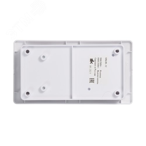 Блок GLOSSA GSL000172 розетка + 2кл выключатель белый