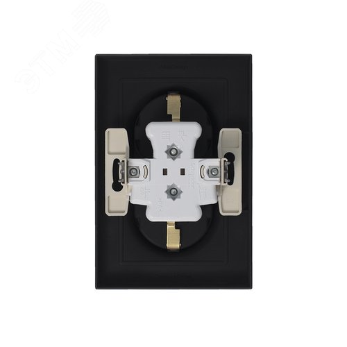 Розетка AtlasDesign ATN001024 2ая с/з карбон, механизм